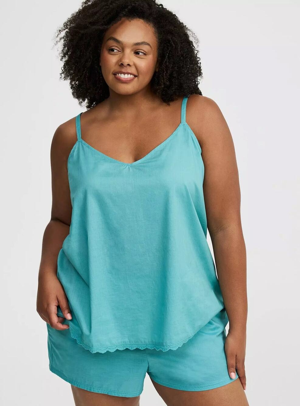 Torrid Plus Size 4 Blue Cotton Swing Sleep Tank